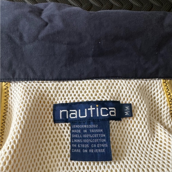 Vintage Nautica Classic Marine Jacket Medium 90's Shell 100% Cotton YKK Zippers - Picture 7 of 14